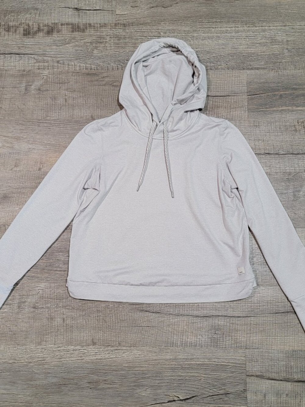 Vuori Womens Halo Essential Hoodie Size Small Gray Stretch Athleisure Comfort